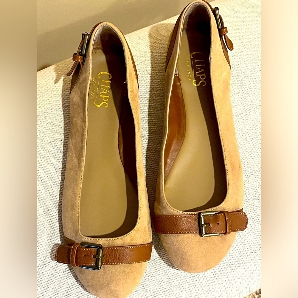 Chaps Alira Buckle Flats - Women, size 9
